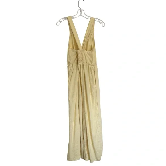 Butter Yellow Universal Thread Linen Blend Maxi Dress Medium‎ - Picture 3 of 10